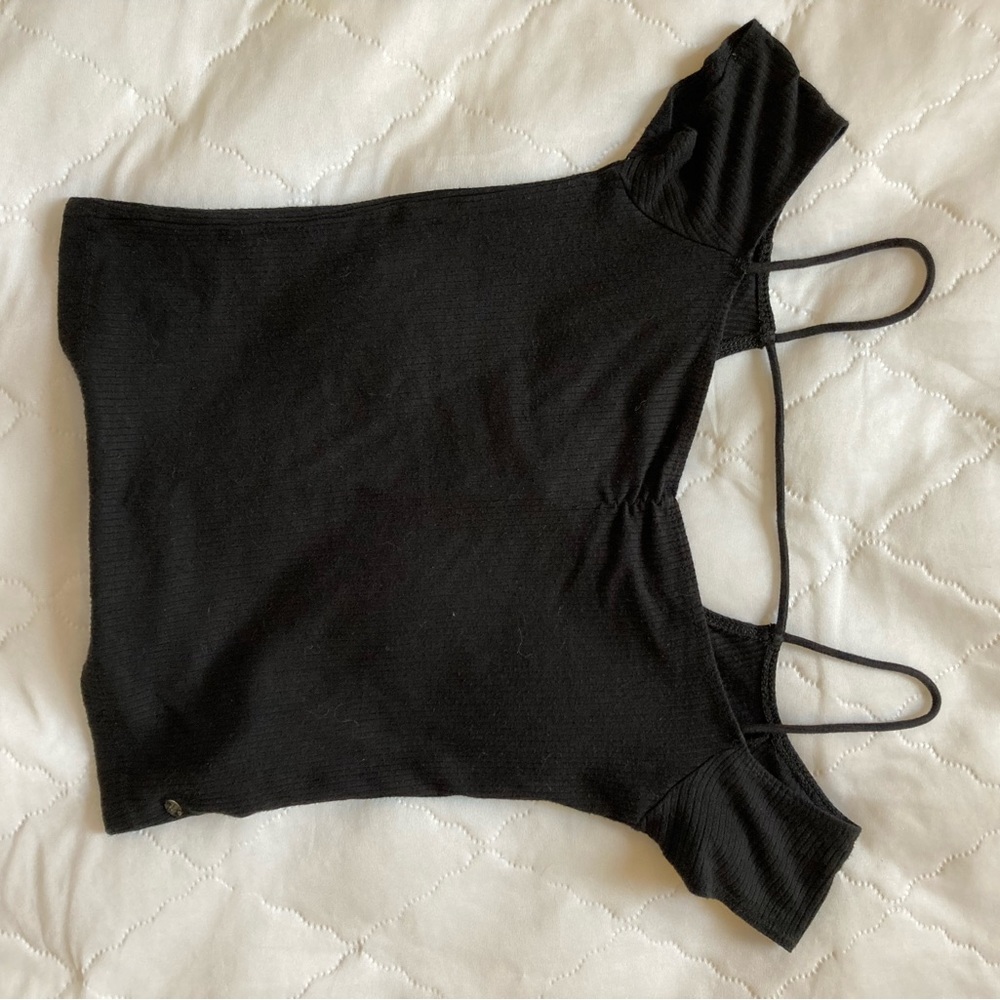 Black American eagle short sleeve top